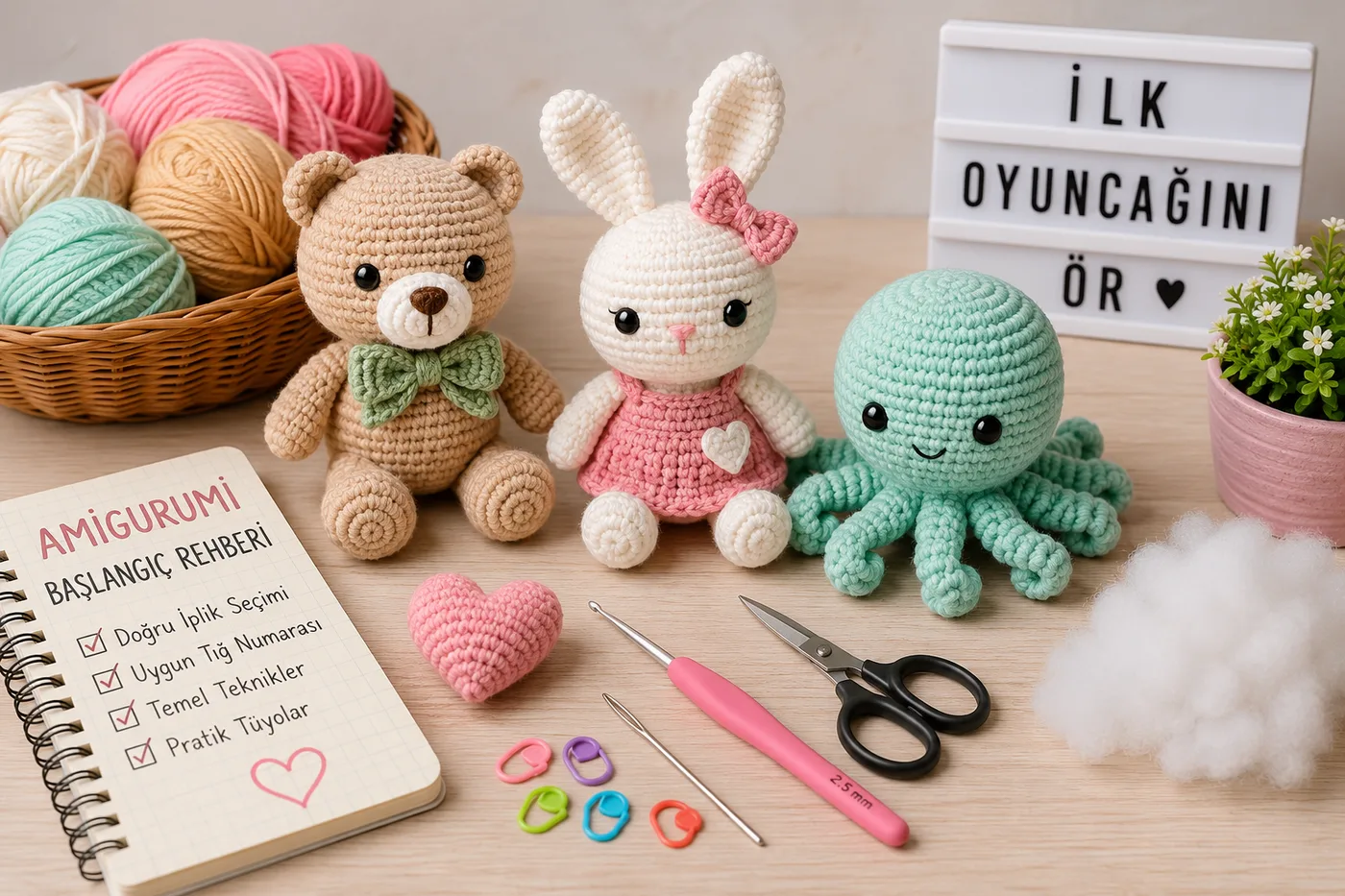 Amigurumiye Yeni Başlayanlar İçin Bilmeniz Gereken Her Şey