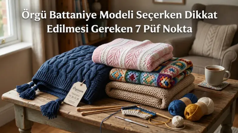 Örgü Battaniye Modeli Seçerken Dikkat Edilmesi Gereken 7 Püf Nokta