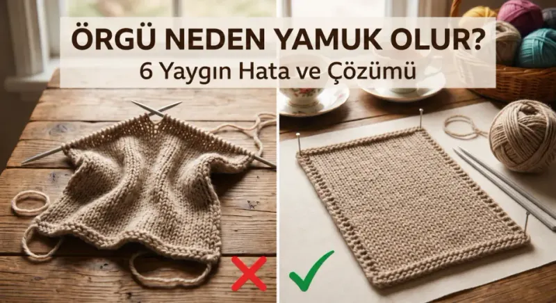 Örgü Neden Yamuk Olur? 6 Yaygın Hata ve Çözümü