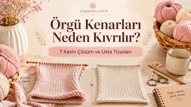 Örgü Kenarları Neden Kıvrılır? 7 Kesin Çözüm ve Usta Tüyoları