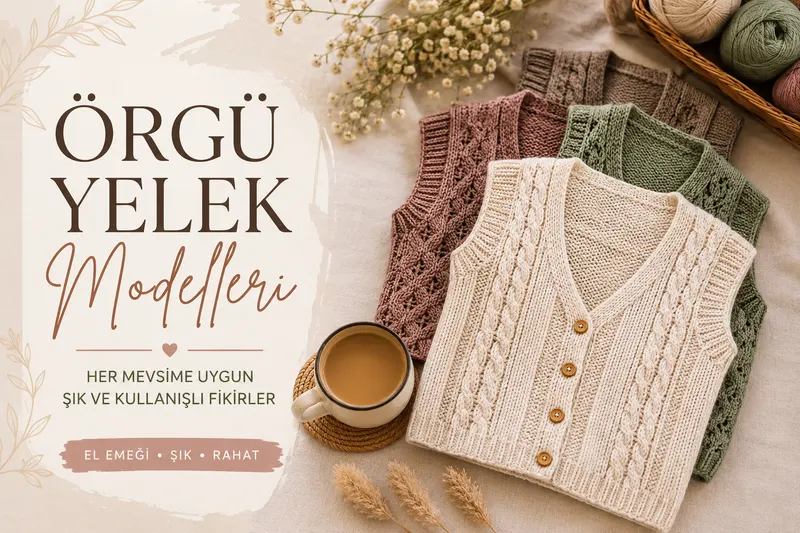 Örgü Yelek Modelleri: Her Mevsime Uygun Şık ve Kullanışlı Fikirler